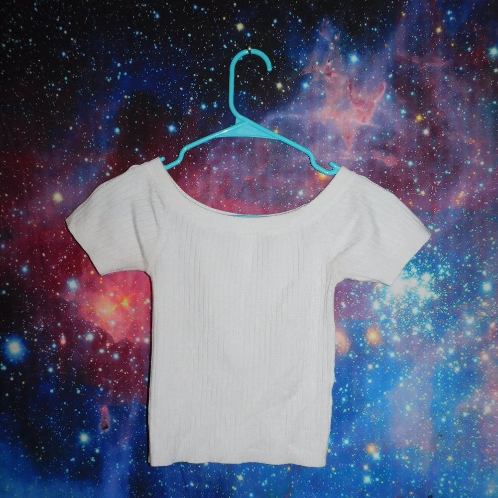 Off shoulder crop top